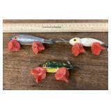 3 fishing lures