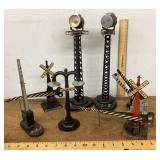 Model railroad signs and accessories