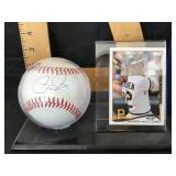 Andrew McCutchen baseball signed and card