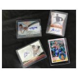 Autographed card lot of 4