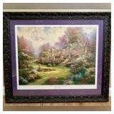 Framed, Signed and Numbered "Gardens Beyond Spring Gate" Lithograph by Thomas Kinkade, with Appraisal and Certificate of Authenticity