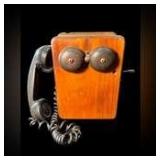 Antique/Vintage Western Electric Company Hand Crank, Wall Mount Telephone with Ringer Box