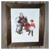 Framed, Signed, Numbered and Sealed "Meeting of the Minds" Seriolithograph by Norman Rockwell, with Appraisal and Certificate of Authenticity