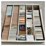 Large Lot - Assorted Baseball Cards, Football Cards and Pack of Card Protectors
