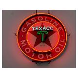 Texaco Gasoline and Motor Oil Neon