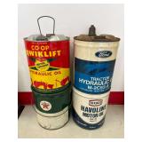 (4) Vintage Oil Cans