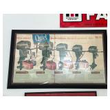 Framed Johnson Sea-Horse Advertisment