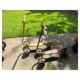 Pair of Childs 3 Wheel Scooters