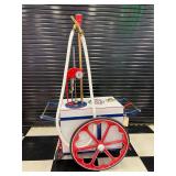 Socony Mobile Gasoline Cart