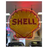 Shell Doubled Sided Hanging Neon