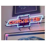 Chevrolet Corvette Neon Window Sign