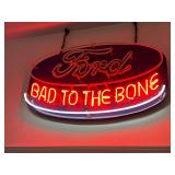 Ford "Bad to the Bone" Neon Sign