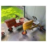 Pair of Vintage Pedal Tractors