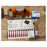 Lot - Reloading Supplies - Lyman Universal Trimmer, Midway Repackaged Reloading Components, Lee Powder Measure Kit, Etc