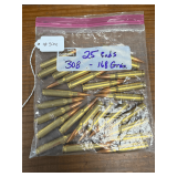 308 Ammo, grain 168, Qty: 25 Rds