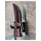 Buck 119 Special Knife with Leather Sheath, 6in Blade
