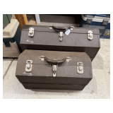 (2) Kennedy Metal Tackle Boxes