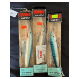 (3) Rapala Magnum Lures