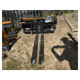 2025 Wolverine Unused PFA-11-3300G Skidsteer Hydraulic Adjustable Pallet Forks