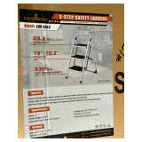 2026 Landhonor Unused LHR-SSL3 3-Step Ladder, 330lb Capacity