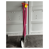(5) GIYI Unused Round Pointed Shovel w T-Handle