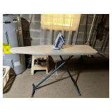 Lot - Ironing Board and Iron
