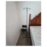 Lot - Drive Medical IV Pole and Medline Shower Chair
