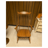 Wooden Spindle Back Rocking Chair