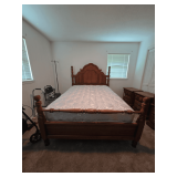 Wood Bed with Lady Americana Mattress