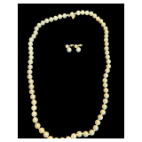 Marvella Pearl Necklace and Earring Set