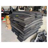 Large lot of assorted carpet tiles
