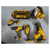 Lot- Dewalt Tools with Bag (No Charger)