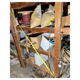 Shelf Contents:  Chain, Gravel, Cords, Tri Stand