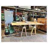 (2) Saw horses with plywood