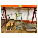 (1) Hand Truck and (2) Shop Dollies