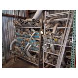 Large lot of fittings (on 2 shelves - shelves not included)