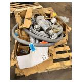 Pallet:  Metal fittings, misc conduit, misc parts