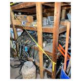 Shelf Contents:  Hoses, Metal, Misc