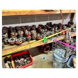 Tool Room Lot: Large lot of threader die heads, misc