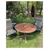 Round Wood Table