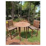 Oxford Garden Outdoor Pub Table & (2) Bar Chairs