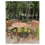 Oxford Garden Outdoor Pub Table & (2) Bar Chairs