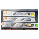 Lot - (3) Assorted Stihl Chainsaw Guide Bars
