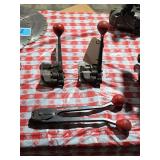 Lot - Signnode Model LT Steel Strapping Tensioners and Sealer Tool