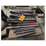 Lot - Assorted Pneumatic Hammer Bits and Chisels