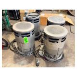 Lot - (4) Scheu Products Universal 80-C All-Pro SPC-80C Propane Construction Heaters
