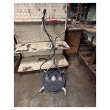 Commercial Pressure Washer Surface Cleaner Attachment with Wheeled Deck and Trigger Gun