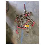 Lot - Assorted Rigging Chains and Ratchet Binders