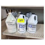 Lot - Assorted Floor Care Chemical and Cleaning Products