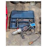 Lot - Bosch Bulldog Rotary Hammer Drill and Bosch Impact Wrench with Case